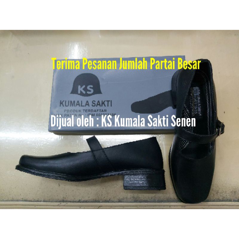 《PREMIUM》Sepatu PDH Pantofel Wanita Paskibra Kulit Asli Tali 1 Pengibar Bendera