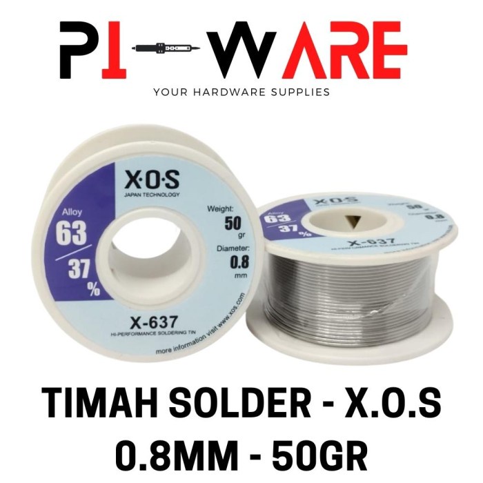 XOS Timah High Performance Soldering Tin Japan Technology 0.8mm 50gr