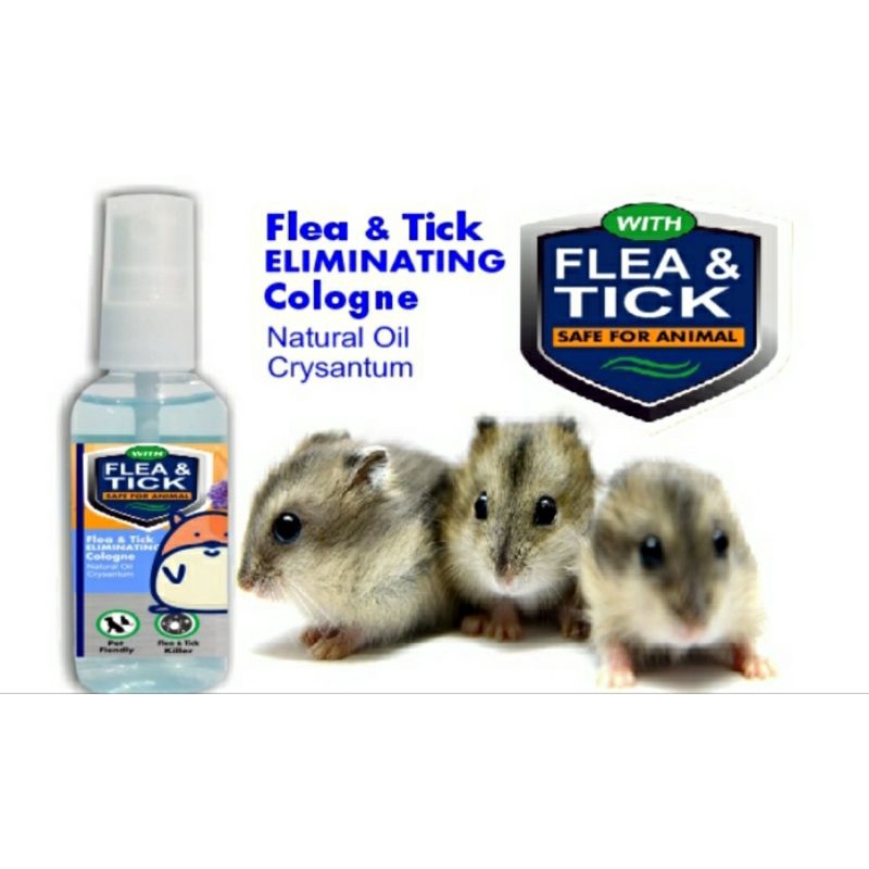 Parfume Hamster FLEA &amp; TICK Anti Kutu Wangi / Parfum Hamster / Obat Hamster Anti Kutu