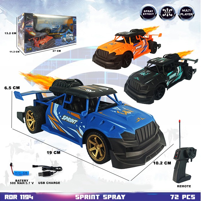 PROMO RDR1196 RDR1200 RDR1194 RDR1188 Spray RC Asap Sedan Mainan Anak Mobil Mobilan Remote Control Radio Control Hobi Koleksi Remot Kontrol