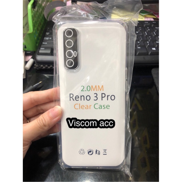 silicon bening oppo reno 3pro / reno 3f jelly case clear transfaran
