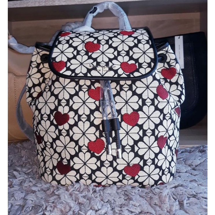 Tas Kate Spade Jackson Heart Flower Pattern New Original