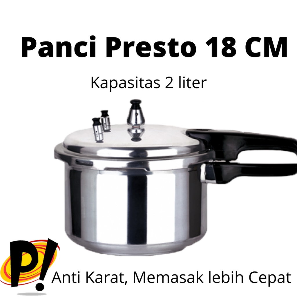 Panci Presto 18 Cm 2 Liter High Quality Shopee Indonesia