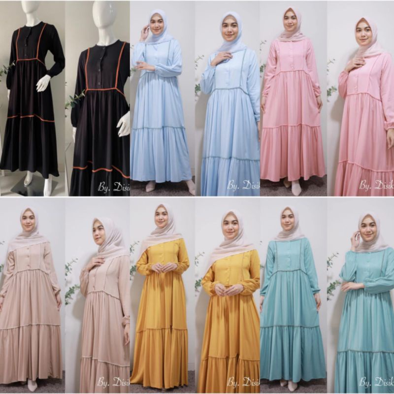 ZAHIRA DRESS GAMIS RAYA IED BY DISIKO EXCLUSIVE