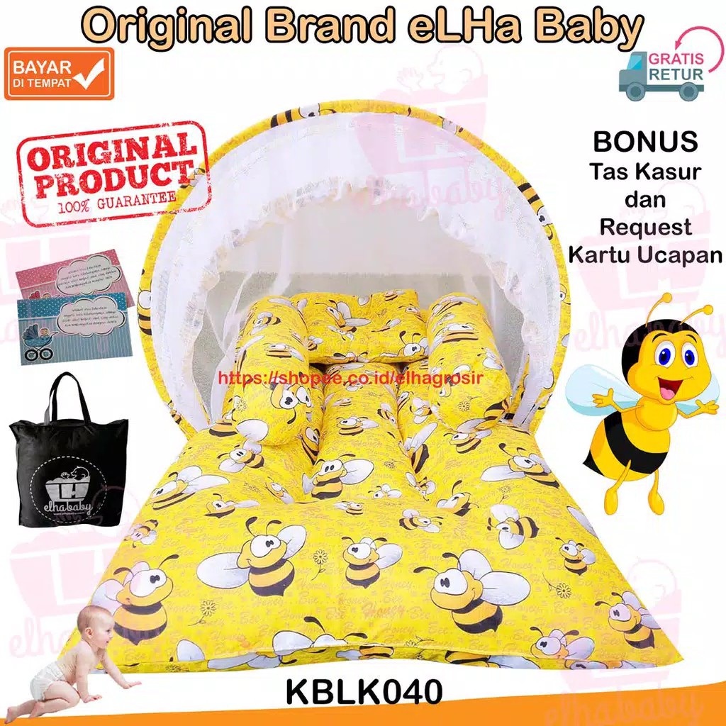 Jual SET KASUR BAYI LIPAT KELAMBU KARAKTER LUCU BOY GIRL BESS CEWEK COWOK 210