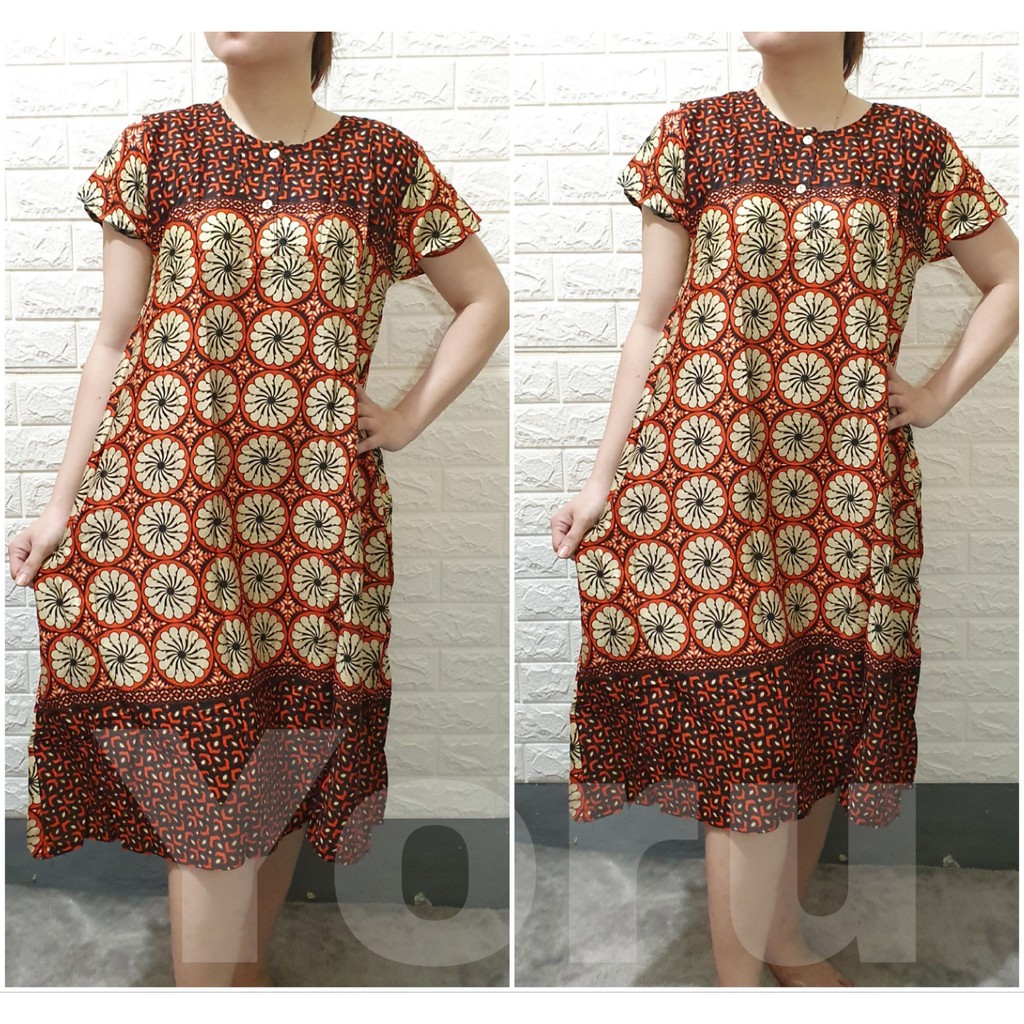 Pamelo Cod D11 Daster Batik jumbo Indonesia RANDOM/baju tidur batik/daster Jumbo/batik murah