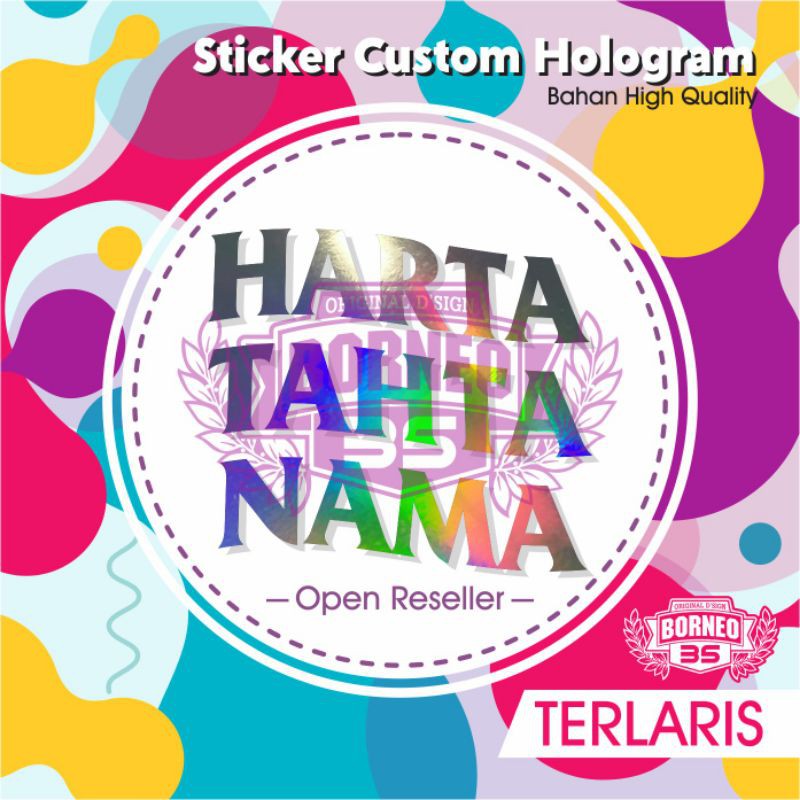

CUSTOM STIKER STICKER CUTTING DAN PRINTING UKURAN DESIGN
