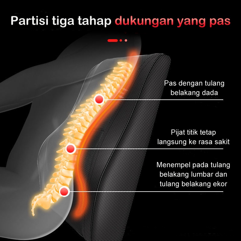 Pijat Bahu Dan Tulang Belakang Leher Multifungsi 6 kunci Bantal pijat elektrik/massage pillow serbaguna