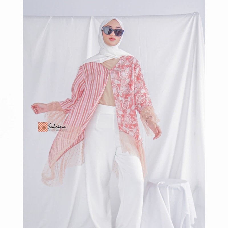 PREMIUM COLLECTION Tiffany Outer Blouse Atasan Batik Viscose Elegant Murah Limited Edition