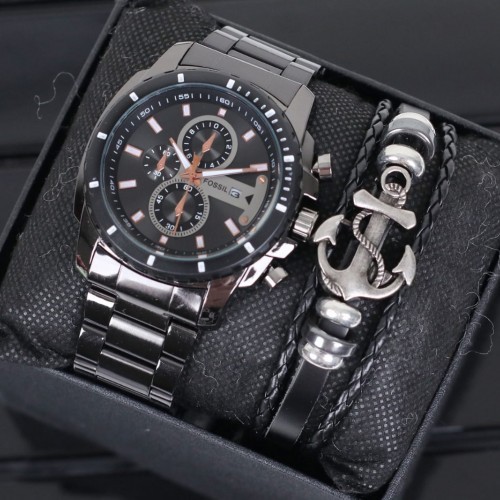 Jam Tangan Pria FSL Fashion Free gelang jangkar L1000