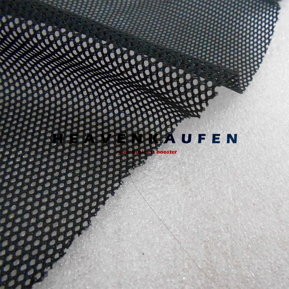 Kain Jaring Jala Lubang Kecil Diameter 1 mm Untuk Furing Jaket Kelambu Dll Warna Hitam Per Meter