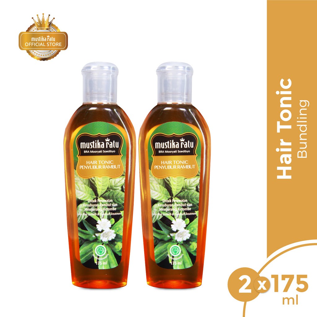 [Mustika Ratu] Twinpack Ramuan Penyubur Rambut 175ml Hair Tonic