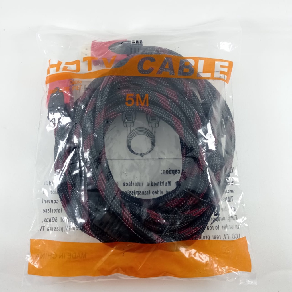 KABEL HDMI 5 METER SERAT JARING HDMI TO HDMI