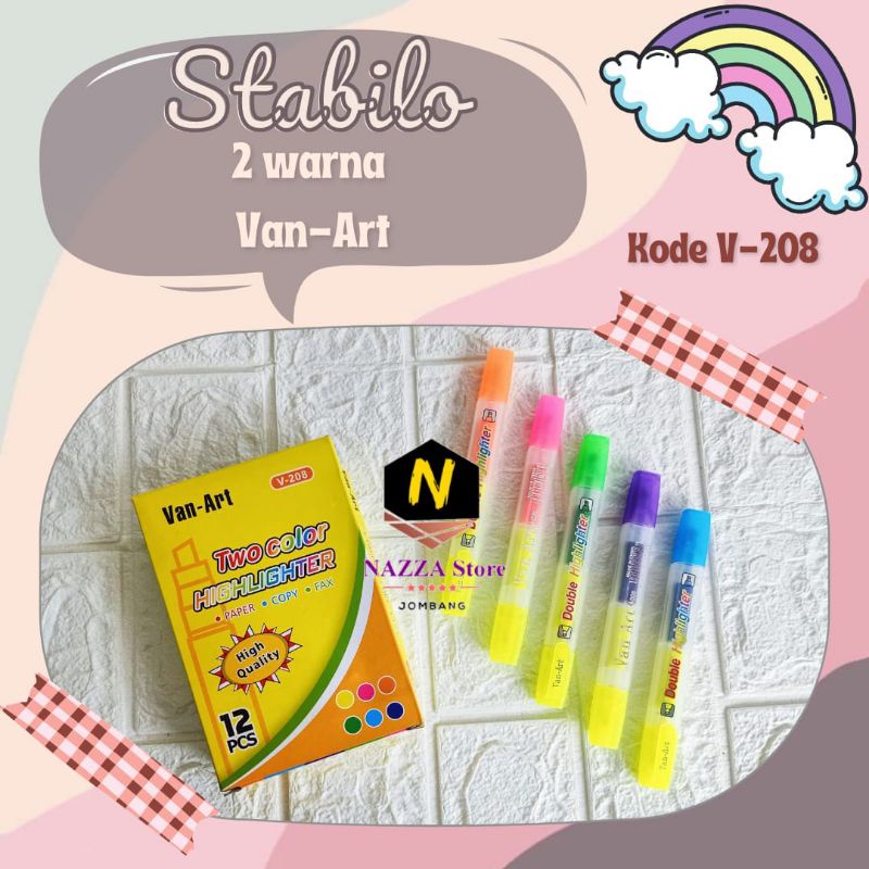 

VAN-ART Eselon Stabillo Highlighter 2 Warna 1 pcs