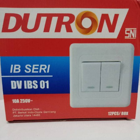 IB SERI DUTRON DV-IBS01 SWITCH ON OFF STOP KONTAK ALIRAN LISTRIK DINDING TEMBOK