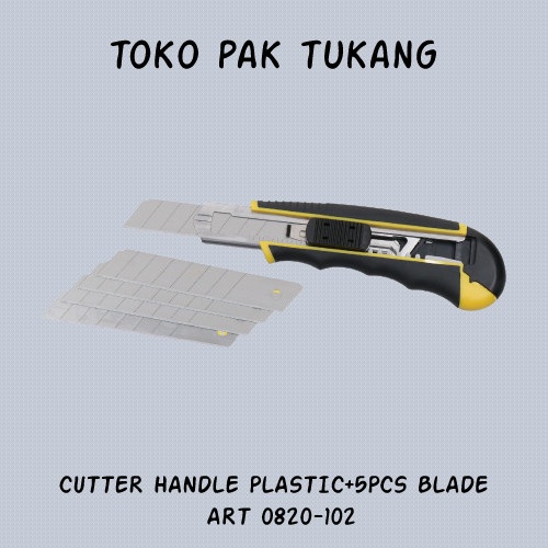 

Jual Cutter Handle Plastic + 5 Pcs Blade 18 Mm + 5 Blade Hasston 0820-102 Terlaris