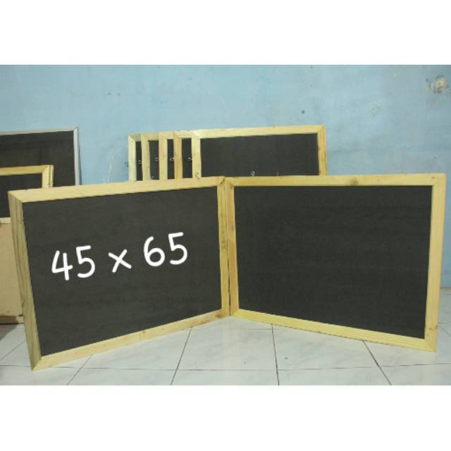 

Blackboard / Papan Tulis Kapur 45x65 dua muka bolak balik murah