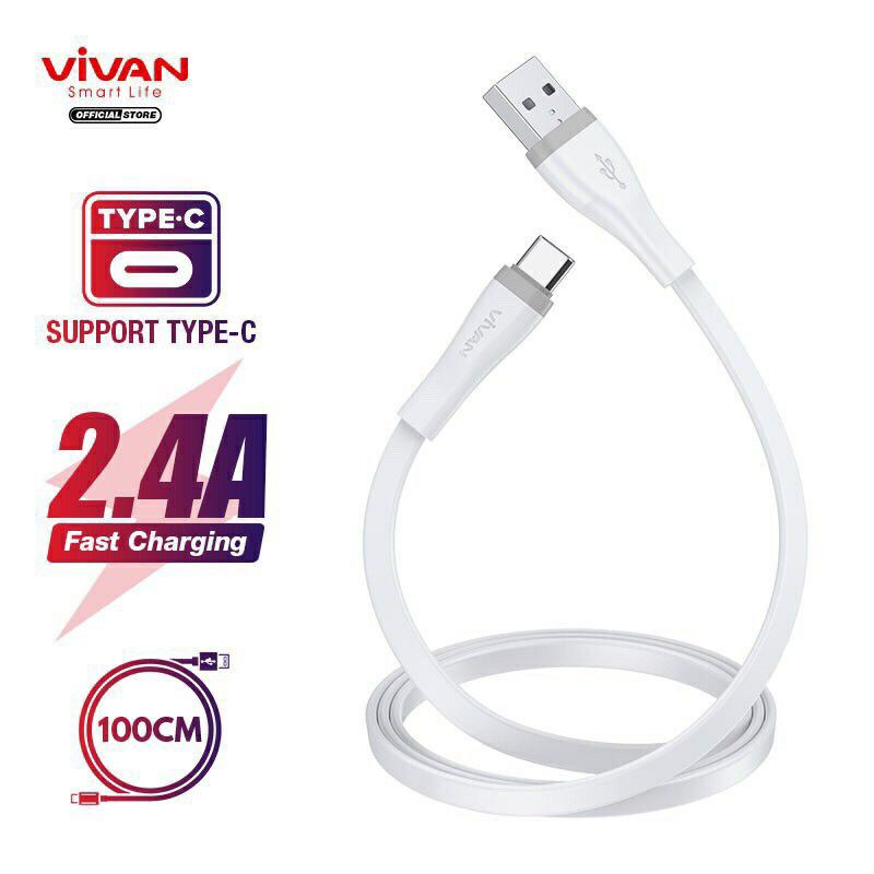 Kabel Data Vivan SC100S Kabel Data Type C ORIGINAL