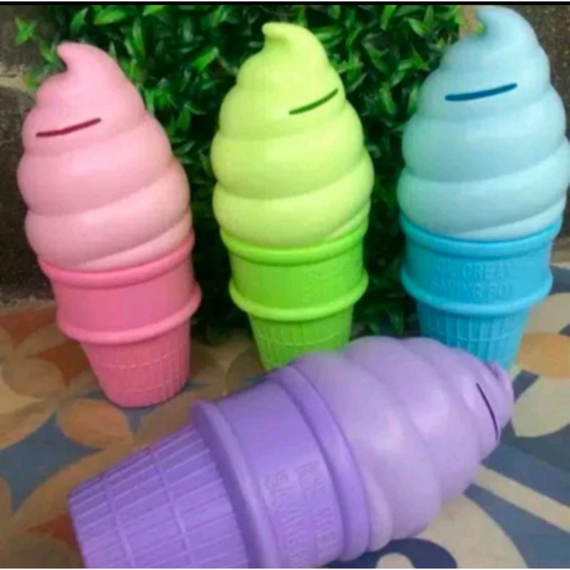 Celengan lion star bentuk Ice cream corn - saving box lion star