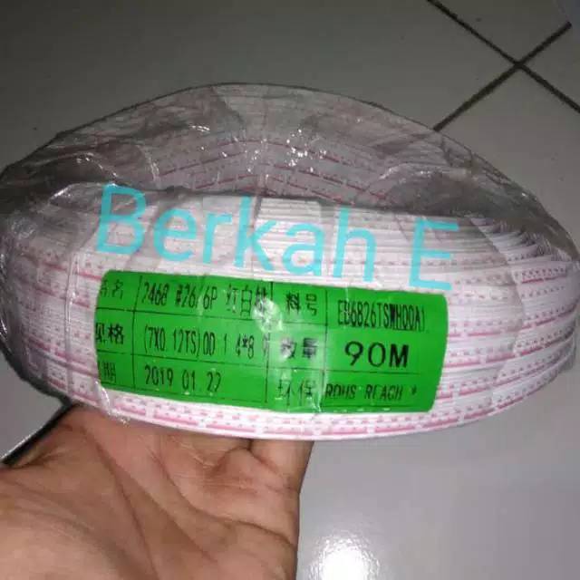Kabel pita 6 pin 1 roll 80 meter