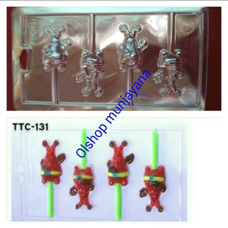 Cetakan coklat lolipop karakter patrick ttc-131