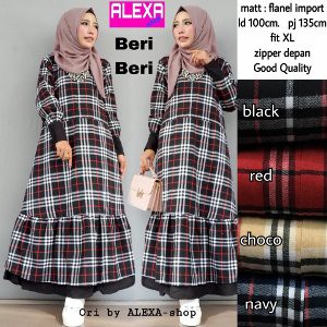 Jual BAJU GAMIS KOTAK BERIBERI DRESS BY ALEXA Diskon