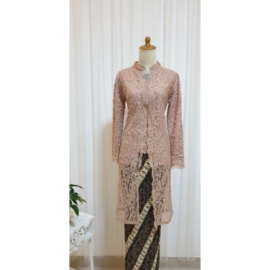 REAL PICT SETELAN KEBAYA BRUKAT MODERN IBU/BESAN/BUSUI/HIJAB
