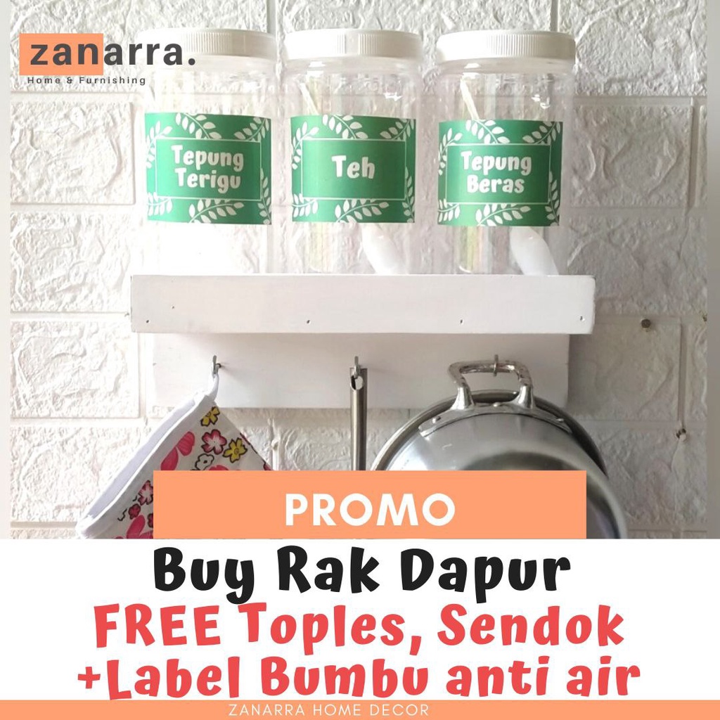 Rak Bumbu Dapur Tempat Bumbu Set Toples Bumbu Rak Dapur Gantung Rak Bumbu Kayu Warna Hijau Tosca Min