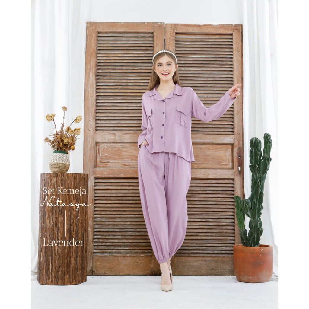 Leesy.Id - Set Jogger Rayon Premium Motif Natasya-7