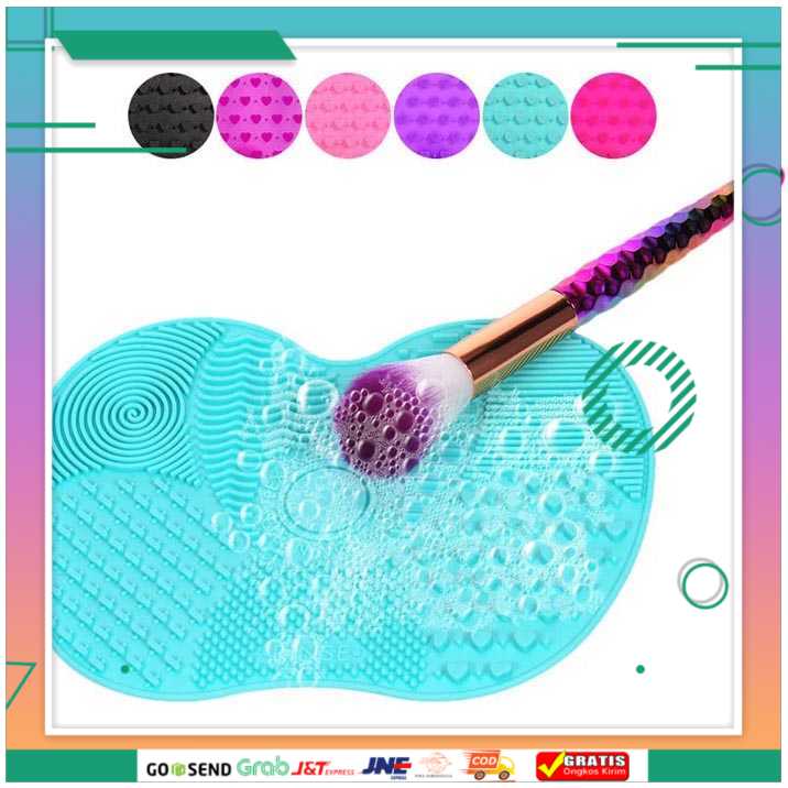 (BISA COD) FTIHSHPRinse Pembersih Kuas Make Up Silicone Pad