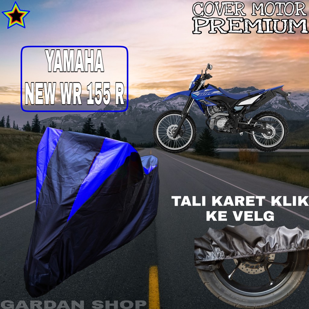 Sarung Motor YAMAHA NEW WR 155 R Hitam BIRU Body Cover Yamaha PREMIUM