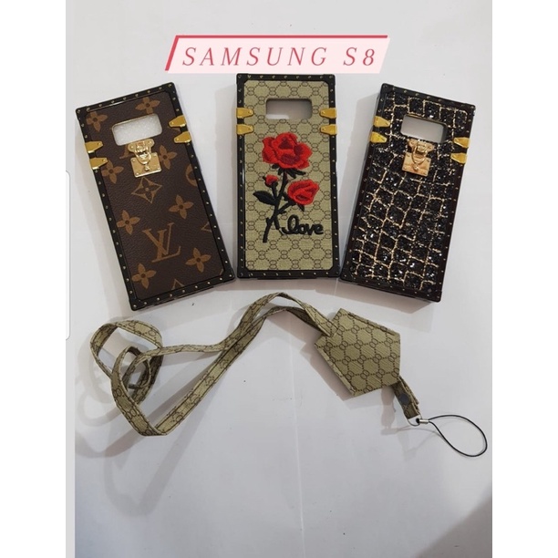 SOFCASE MOTIF BAHAN KULIT SAMSUNG S8 CASE MOTIF -BENUA DUNIA