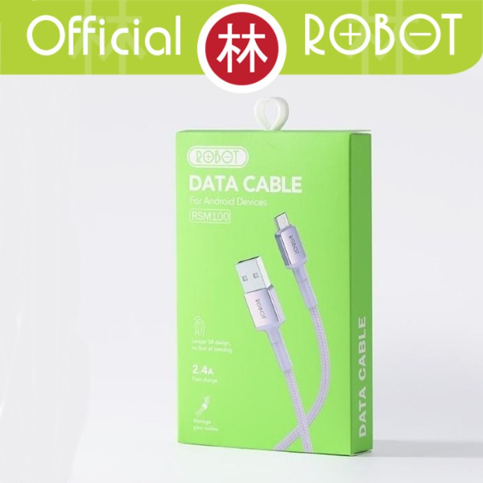 Robot RSM100 Data Cable Micro USB Fast Charge 2.4A