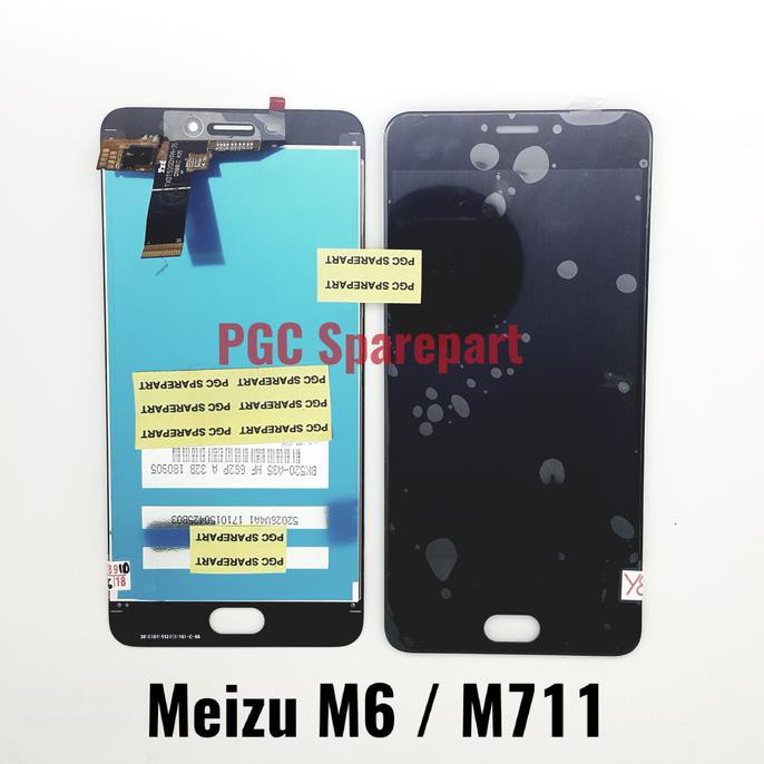 IHOT SALEl Original OEM LCD Touchscreen Fullset Meizu M6 - Meizu M711 - Hitam IBDLl