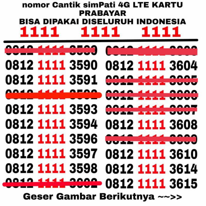Nomor Cantik Telkomsel Murah Bagus