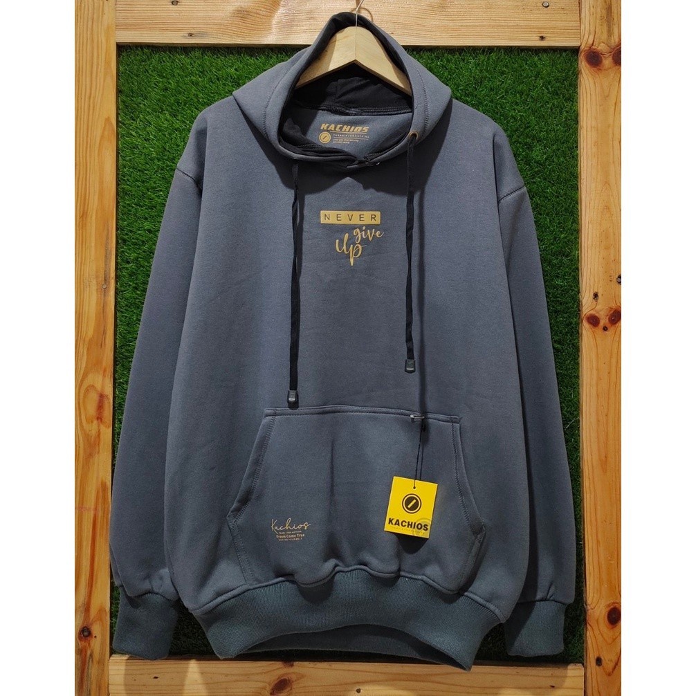 Jaket Hoodie Pria Cod Aesthetic List Never Give Up Original Kachios Brand Distro Kota Bandung Terbaru Terpopuler Dan Terlaris Oversize Unisex