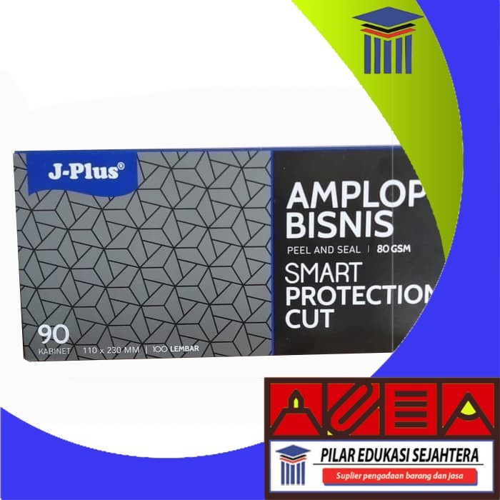 

AMPLOP PUTIH SEAL J-PLUS BIRU KABINET 90 UKURAN 110 MM x 230 MM MURAH