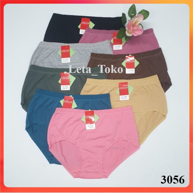 Celana Dalam Wanita Sorex Lusinan Jumbo CD Cewek Dewasa Katun Ori Motif Renda Sexy 1 Lusin Murah 305