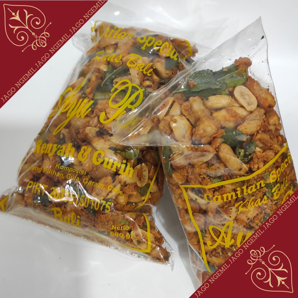 Kacang Bumbu Rempah Ayu Bali 300gr - Kacang Thailand bumbu rempah Bali