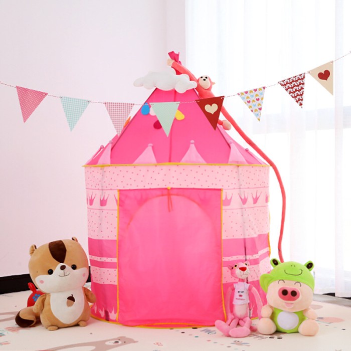 COD Tenda Anak GRATIS MATRAS ANAK Tenda Mainan Model Castle Kids JUMBO Camping Tent Bentuk Istana Kastel Tenda Anak Castle Jumbo / Tenda Mainan Kids Tent