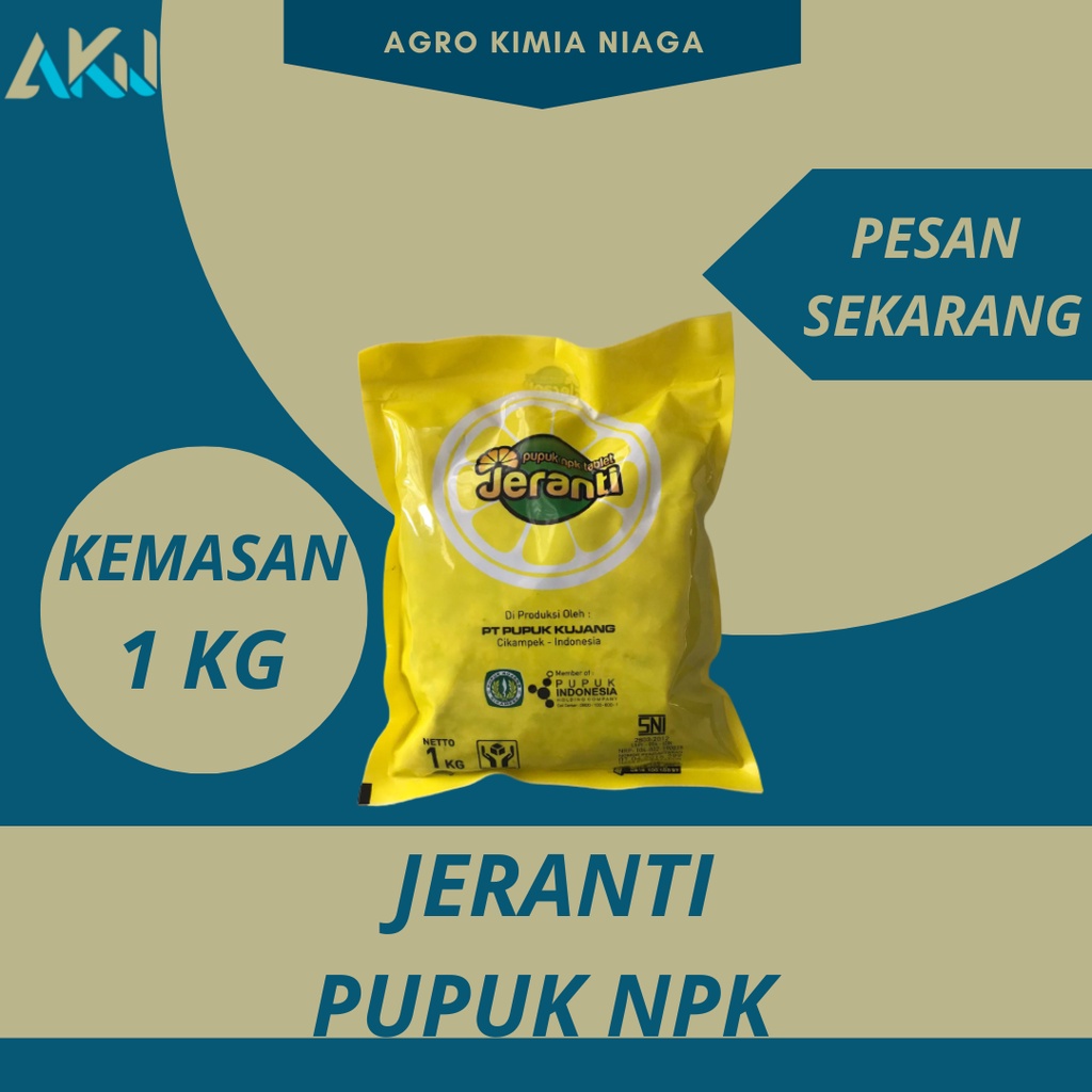 Pupuk NPK Merk Jeranti 1 KG |NPK Tablet | Untuk Bunga Sayur dan Buah