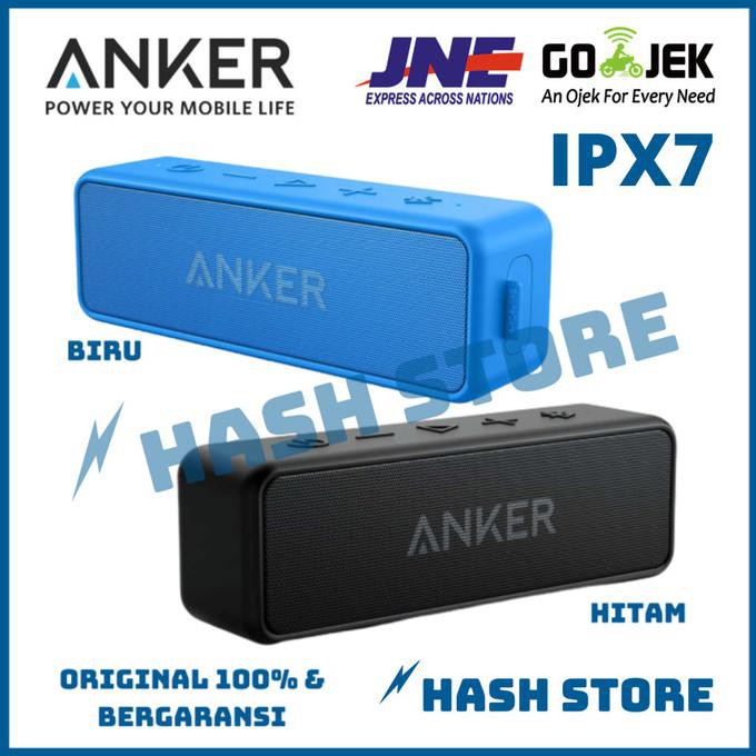 Anker Soundcore 2 Portable Bluetooth Wireless Speaker IPX5 Waterproof - Hitam