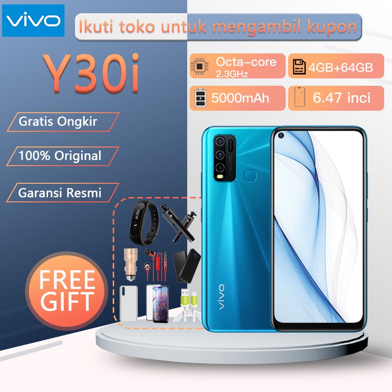 Vivo    Y30i 4G/64G hp COD murah banget asli promo android