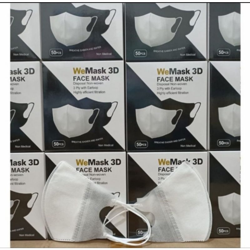 Masker Duckbill WeMask 3D Face Mask isi 50pcs