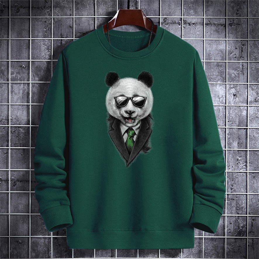 Sweater crewneck pria BOSS PANDA