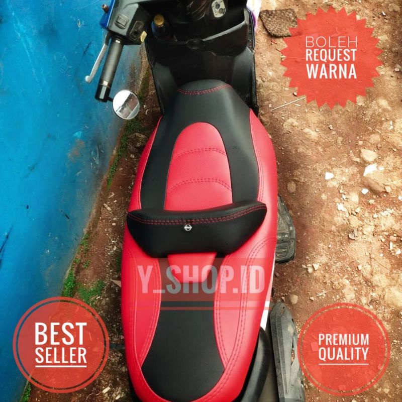 Sarung Cover Kulit Jok Variasi Beat Street Deluxe FI Karbu Model Eropa