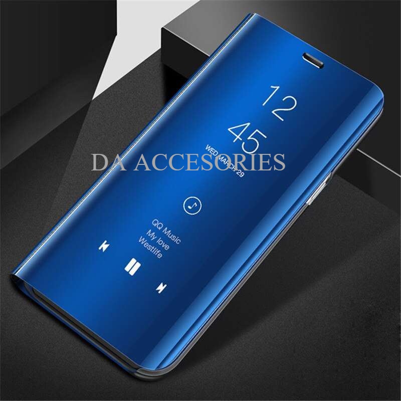 flip mirror standing samsung M01 A51 A71A91 A21 A21S Flip Cover Mirror Standing Case Smart View