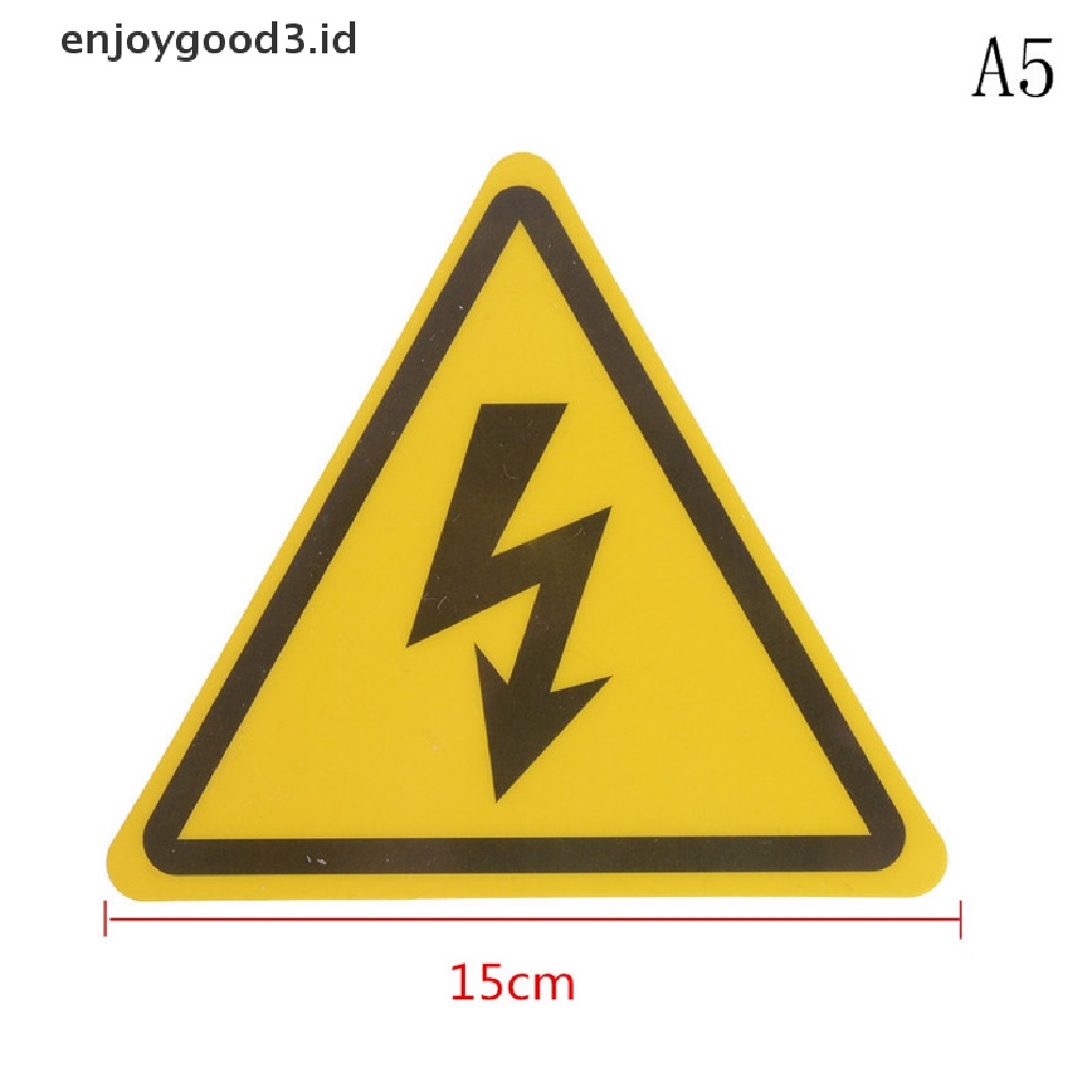 2pcs Label Peringatan Tegangan Tinggi