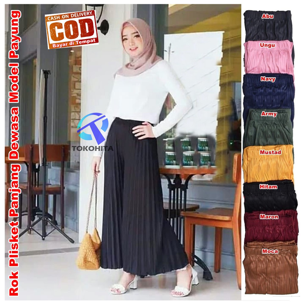 Celana Kulot Plisket Panjang Pleated Pants Kulot Plisket Celana Kulot Plisket Panjang Pleated Pants Kulot Plisket