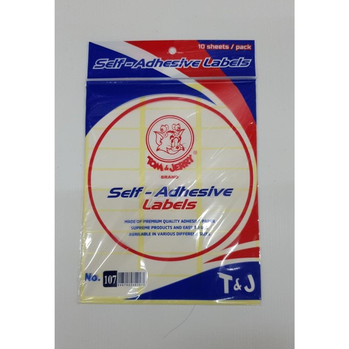 

LABEL STICKER TOM & JERRY NO 107 PER PAD 10 LEMBAR